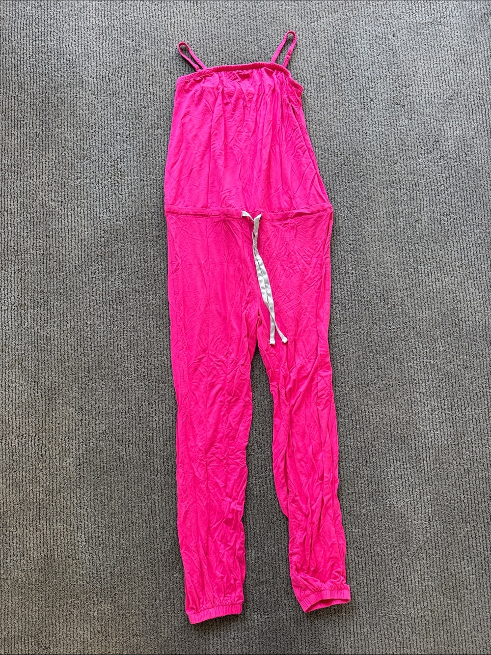 Katie J NYC Hot Pink Girls' Spaghetti-Strap Jumpsuit